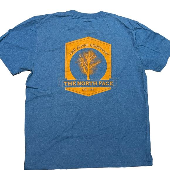 The North Face Adult Large Blue Logo T Shirt Fine Alpine Equipment - Picture 1 of 5